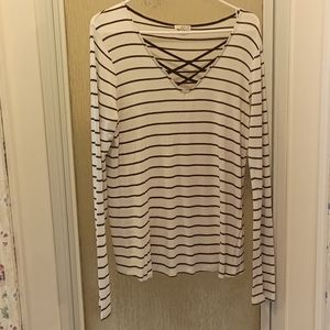 Glitz thin long sleeve shirt